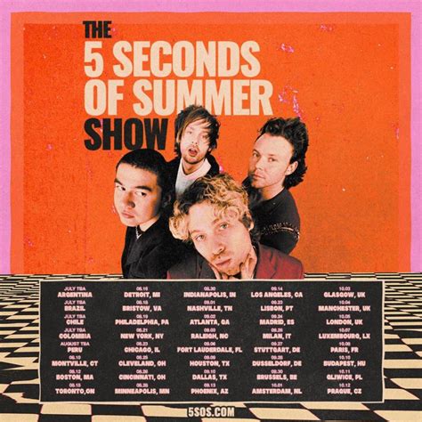 5 Seconds of Summer Setlist at TD Pavilion at the Mann,。